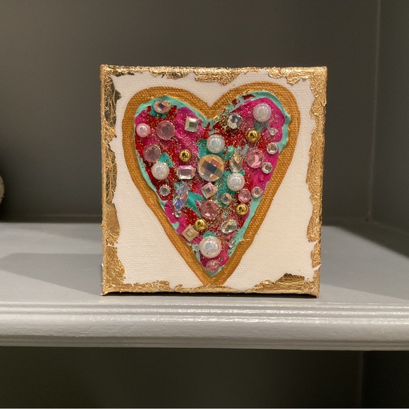 🔴HOLD FOR BELLAM247🔴Colorful Heart Canvas Art🔴 - Picture 5 of 5